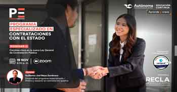  Webinar online gratis: "Cambios Clave en la nueva ley general de contratación pública"
