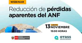  Webinar virtual "Reducción de pérdidas aparentes del ANF" del OTASS