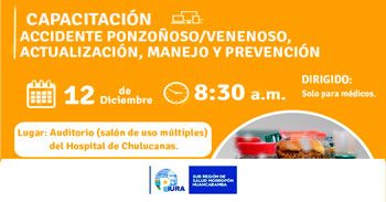 Capacitación presencial "Accidente ponzoñoso - venenoso, actualización, manejo y prevención" 