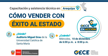 Capacitación presencial "Cómo vender con éxito al estado" de la OECE