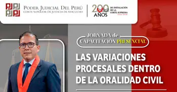  Capacitación presencial "Las variaciones procesales dentro de la oralidad civil" 