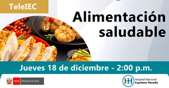  Capacitación online "Alimentación saludable" del Hospital Nacional Cayetano Heredia