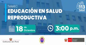  Capacitación online "Educación en salud reproductiva" del Hospital Regional de Ica  