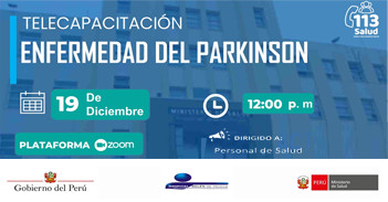  Capacitación online "Enfermedad del Parkinson" del Hospital Belén de Trujillo