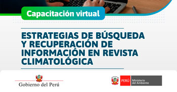  Capacitación online "Estrategias de búsqueda y recuperación de información en revista climatológica"