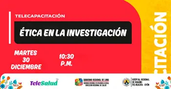  Capacitación online "Ética para la investigación" Hospital Regional de Huacho