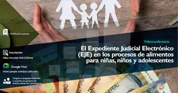  Capacitación online El expediente judicial electrónico en los procesos de alimentos para niñas, niños y adolescentes
