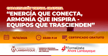  Capacitación online gratis "Energía que conecta, armonía que inspira - Equipos que trascienden"