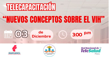 Capacitación online gratis "Nuevos conceptos sobre el VIH" del Hospital Departamental de Huancavelica