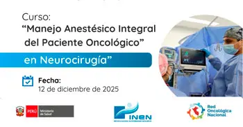  Curso online sobre: "Manejo Anestésico Integral del Paciente Oncológico en Neurocirugía"