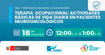  Capacitación online gratis sobre: Terapia ocupacional: actividades básicas de vida diaria en pacientes neurooncológicos