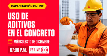  Capacitación online gratis "Uso de aditivos en el concreto​" de SIDERPERU