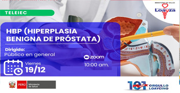  Capacitación online "HBP (Hiperplasia Benigna de Próstata)" del Hospital Nacional Arzobispo Loayza