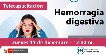Capacitación online "Hemorragia digestiva" del Hospital Nacional Cayetano Heredia