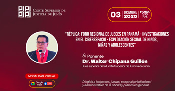 Capacitación online "Jueces en Panamá sobre Investigaciones en el Ciberespacio y Explotación Sexual Infantil"