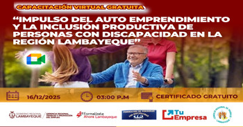  Capacitación online mpulso del auto emprendimiento y la inclusión productiva de personas con discapacidad 