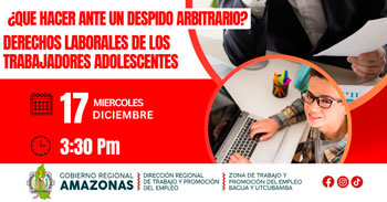  Capacitación online Qué hacer ante un despido arbitrario? y Derechos laborales de los trabajadores adolescentes