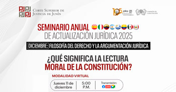  Capacitación online "¿Qué significa la lectura moral de la Constitución?" 