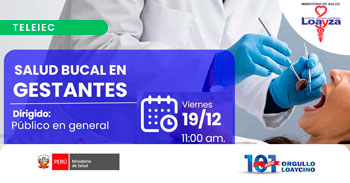  Capacitación online "Salud bucal en gestantes" del Hospital Nacional Arzobispo Loayza
