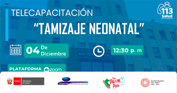  Capacitación online "Tamizaje neonatal" del Hospital Belén de Trujillo