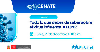 Capacitación online "Todo lo que debes de saber sobre el virus influenza A H3N2" del EsSalud