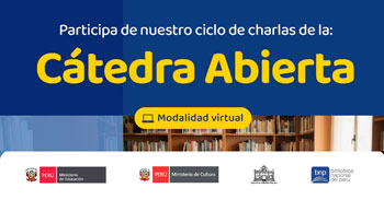  Charlas virtuales "Cátedra abierta" del Ministerio de Cultura