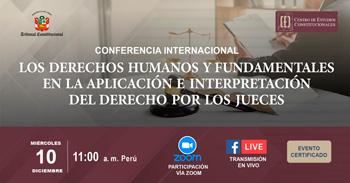 Conferencia internacional "Derechos humanos y fundamentales en la aplicación del derecho por los jueces"  