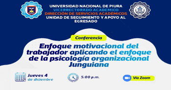 Conferencia virtual Enfoque motivacional del trabajador aplicando el enfoque de la psicología organizacional Junguiana
