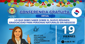 Conferencia online Lo que debes saber sobre el nuevo régimen gradualidad para personas naturales sin negocio