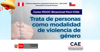  Curso Mooc online "Trata de personas como modalidad de violencia de género" del MIMP 