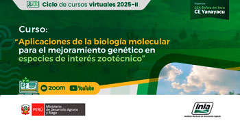  Curso online Aplicaciones de la biología molecular para el mejoramiento genético en especies de interés zootécnico