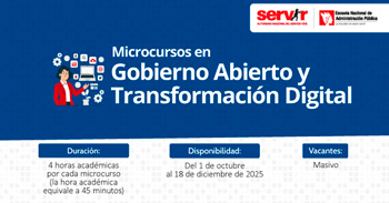  Curso online "Gobierno Abierto y Transformación Digital" del SERVIR