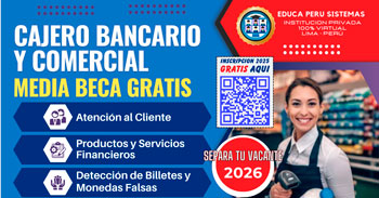 Curso online gratis: "CAJERO BANCARIO Y COMERCIAL EN BANCOS, EMPRESAS, ENTIDADES FINANCIERAS"