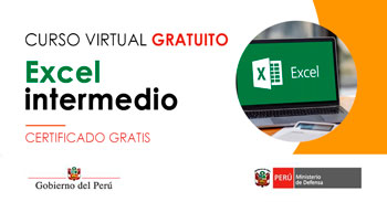  Curso online gratis certificado: "Excel intermedio" del MTPE