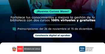  Curso online gratis "Gestión de redes de cooperación bibliotecaria" de la BNP