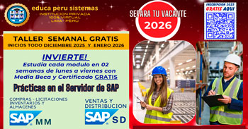 Curso online gratis: "LOGISTICA SAP-MM "