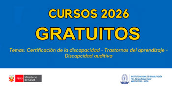  Cursos online gratis del Instituto Nacional de Rehabilitación