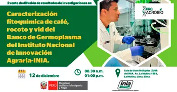 Evento presencial "Caracterización fitoquímica de café, rocoto y vid del Banco de Germoplasma del INIA"