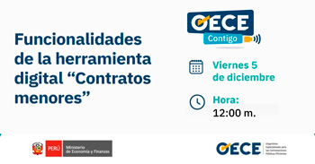  Evento online Funcionalidades de la herramienta digital “Contratos menores” del OECE