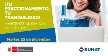  Evento online gratis "Tu fraccionamiento, tu tranquilidad" de la SUNAT