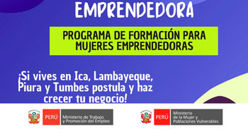  Programa de formación para mujeres emprendedoras