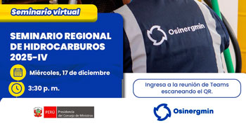  Seminario online "Hidrocarburos 2025-IV" del OSINERGMIN