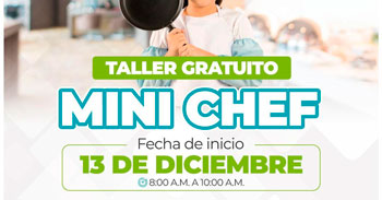  Taller presencial gratis "Mini Chef" de la Municipalidad de San Juan de Lurigancho