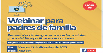  Webinar online gratis "Prevención de riesgos en las redes sociales y uso del tiempo libre en vacaciones" 
