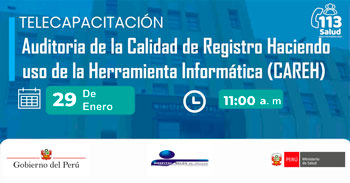  Capacitación online "Auditoría de la calidad de registro haciendo uso de la herramienta informática (CAREH)" 