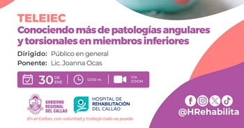  Charla online "Conociendo más de patologías angulares y torsionales en miembros inferiores" 