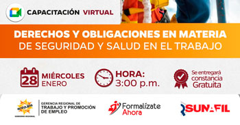  Capacitación online  "Derechos y Obligaciones en materia de Seguridad y Salud en el Trabajo"