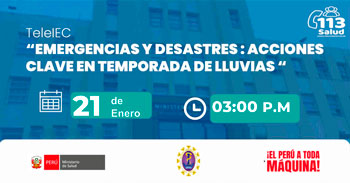  Capacitación online "Emergencias y desastres: acciones clave en temporada de lluvias" 