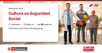  Capacitación online gratis "Cultura en Seguridad Social" del MTPE