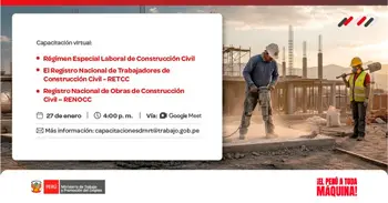  Capacitación online gratis "Régimen Laboral y Registros Nacionales de la Construcción Civil" 